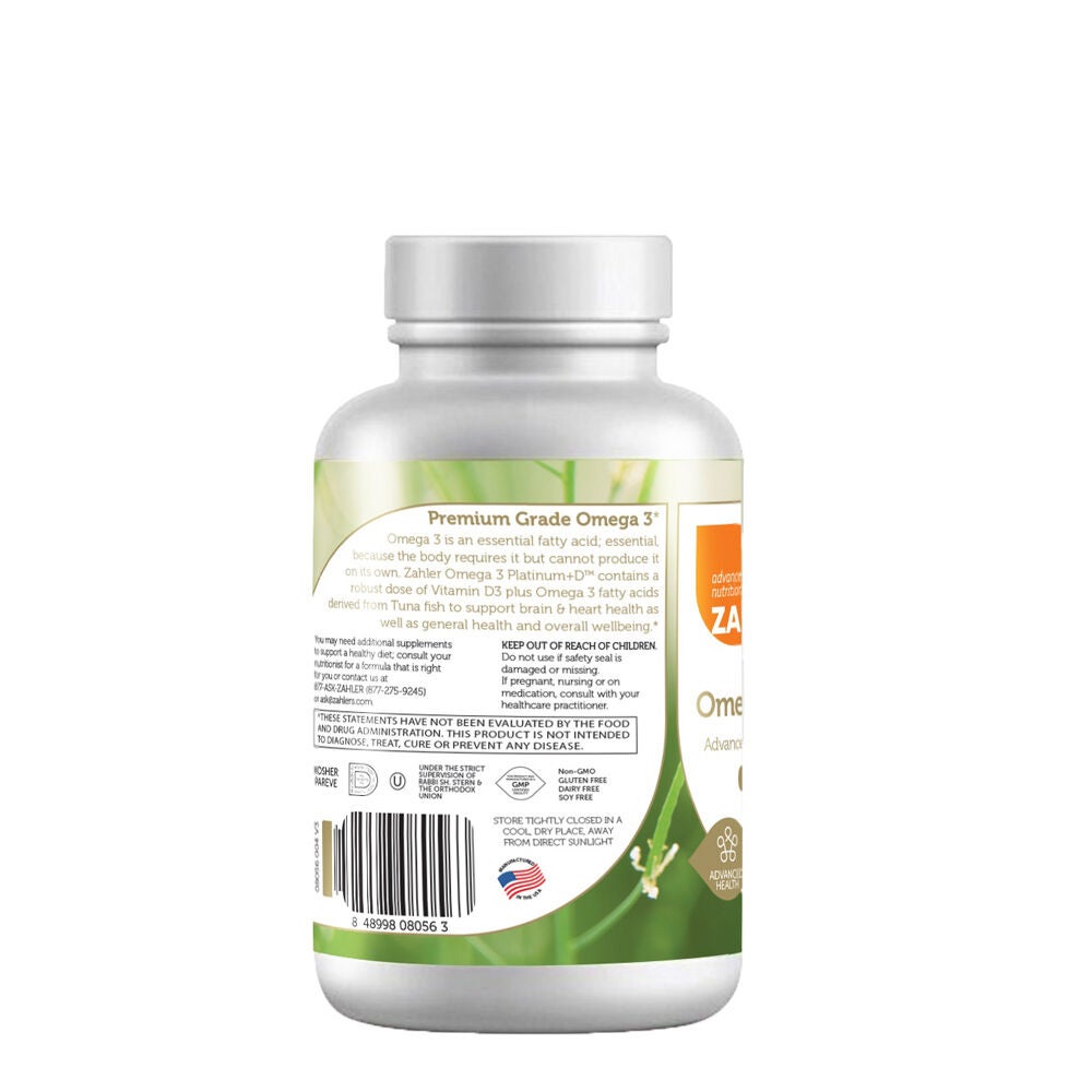 Omega 3 Platinum+D&trade; - 90 Softgels (45 Servings)